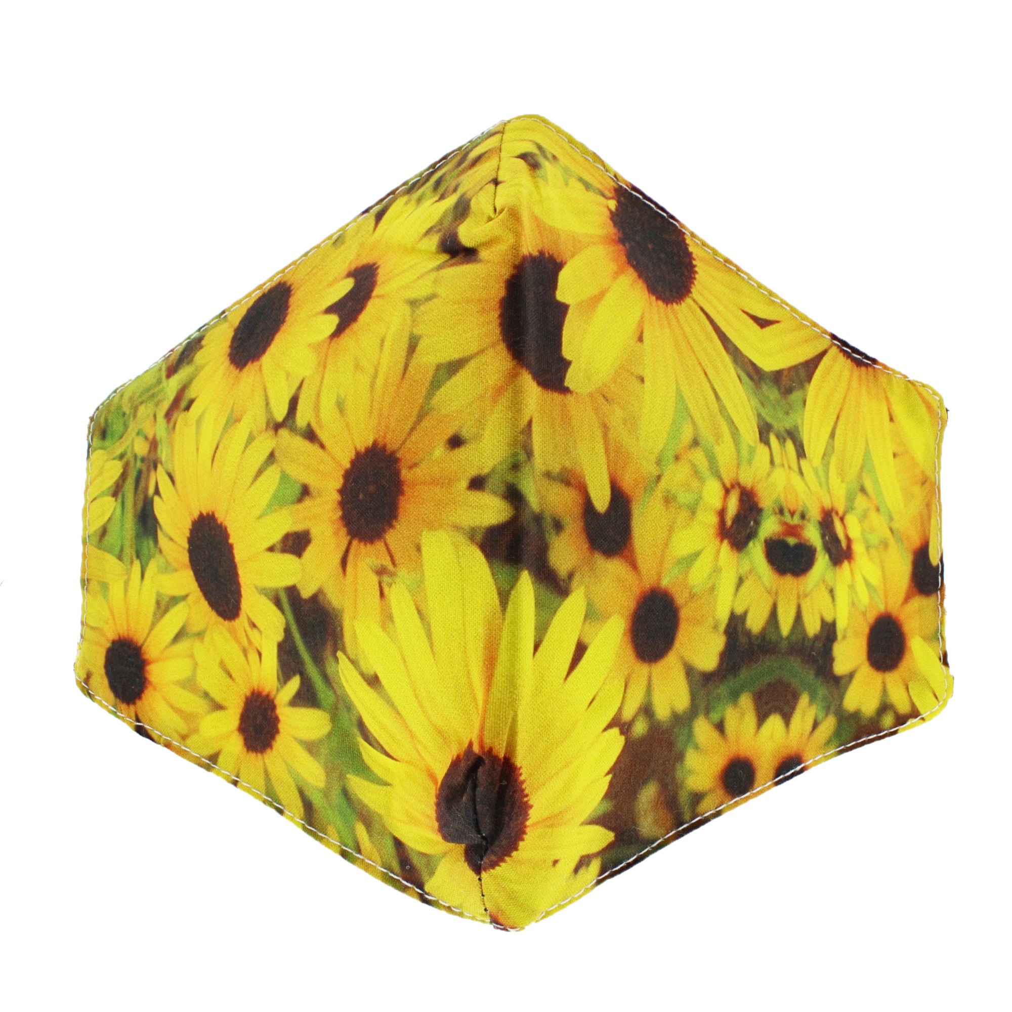 Sunflower Print Cotton Face Mask