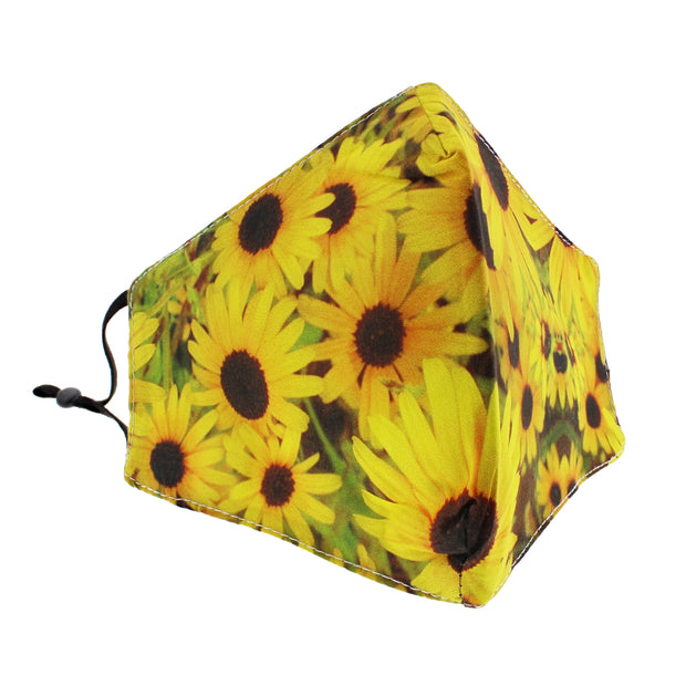 Sunflower Print Cotton Face Mask