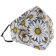 Daisy Print Cotton Face Mask