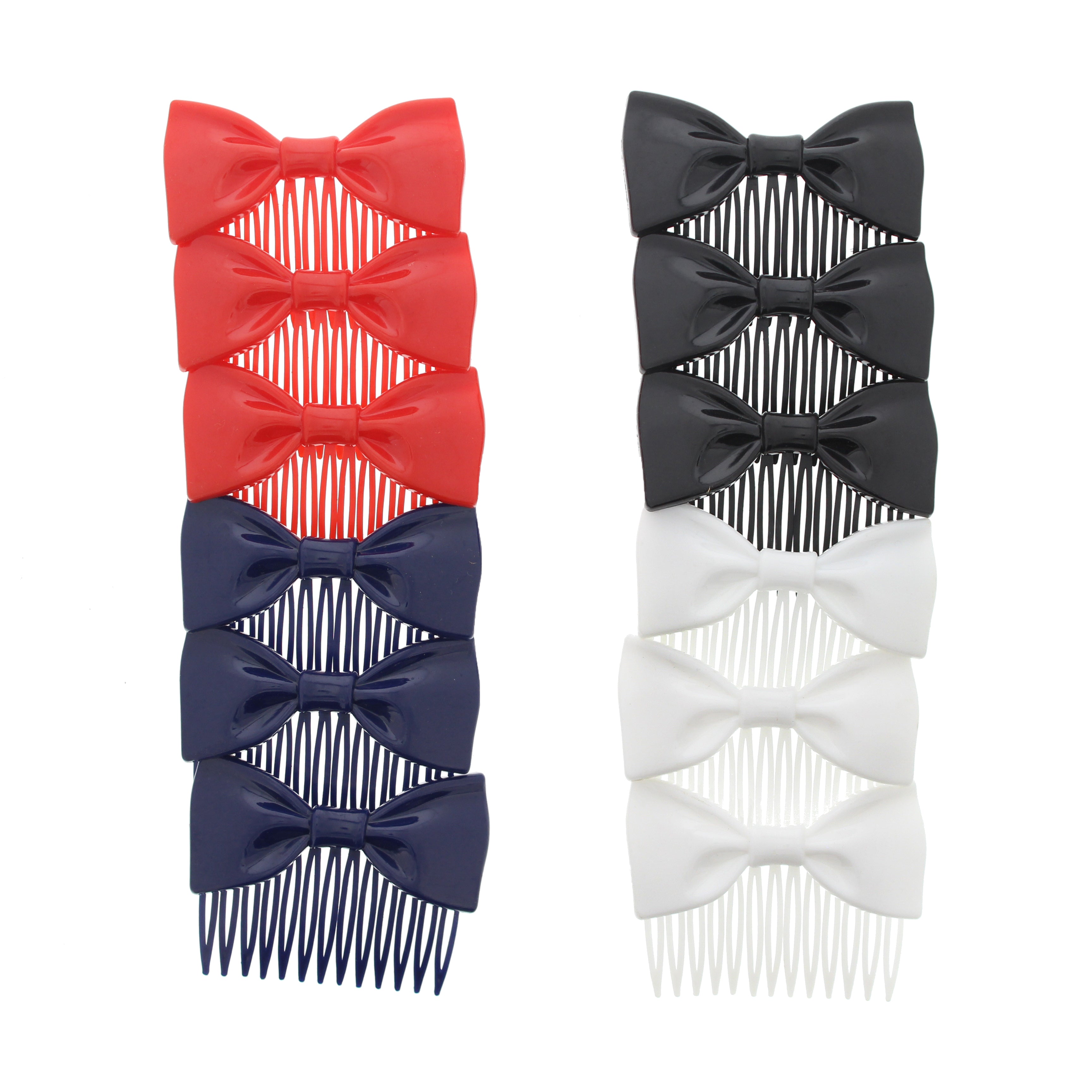 7cm Assorted Bow Hair Combs