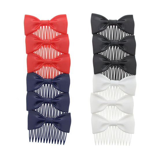7cm Assorted Bow Hair Combs