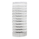 9.5cm Metallic Silver Hair Comb with Ribbed End