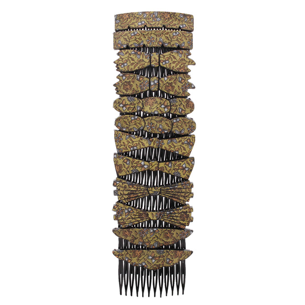 7cm Nature Print Combs with Assorted Shape Ends