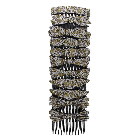 7cm Nature Print Combs with Assorted Shape Ends