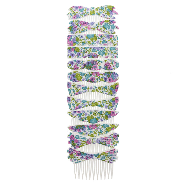 7cm Floral/ Nature Print Comb - Style A