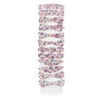 7cm Floral/ Nature Print Comb - Style D