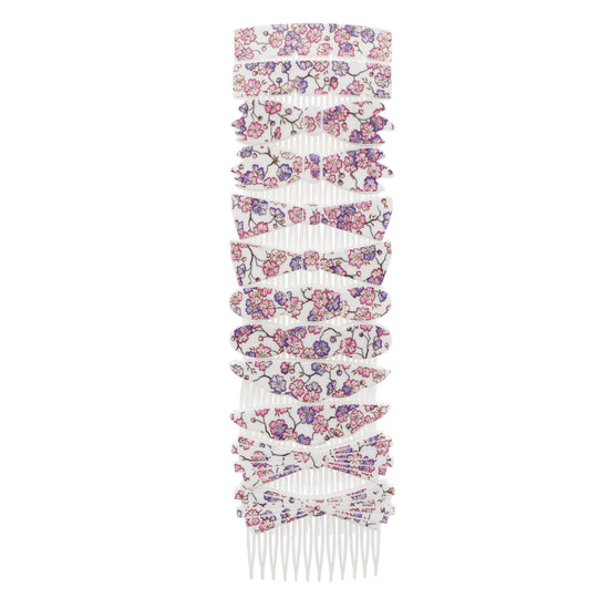 7cm Floral/ Nature Print Comb - Style D