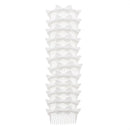7cm White Hair Comb with Triple Bow Ends