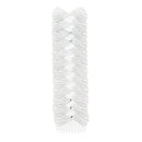 A white comb with large silver bows attached to it