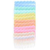 7cm Assorted Mix Hair Combs with Ribbed End