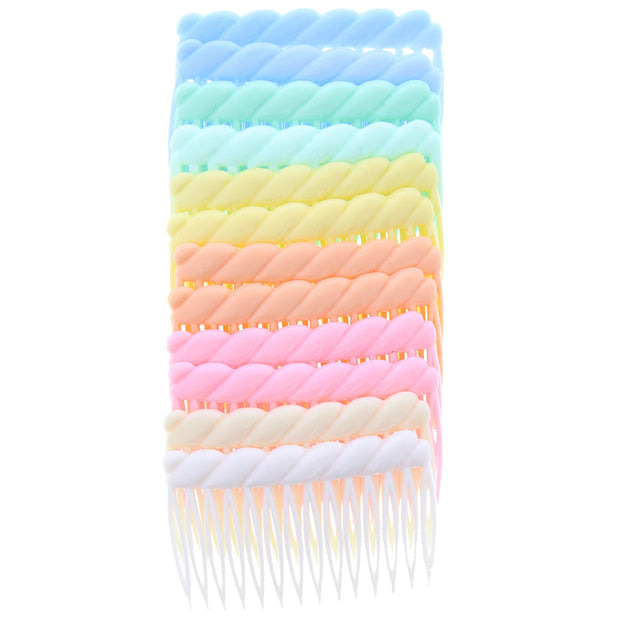 7cm Assorted Mix Combs with Ribbed End