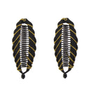 9.5cm Fish Hair Clip with Gold Pattern