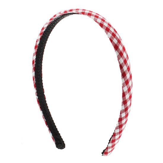 Thin Gingham Aliceband