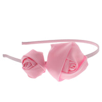 Thin Satin Alicebands with Large & Small Roses