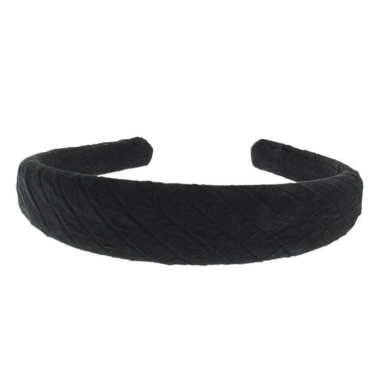 Black Ribbed Pattern Vintage Aliceband