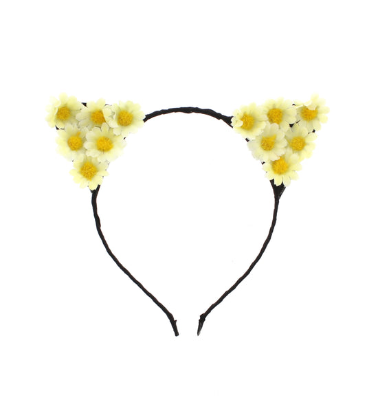 Sunflower Cat Ear Headbands