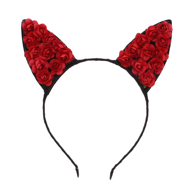 Rose Cat Ear Headbands