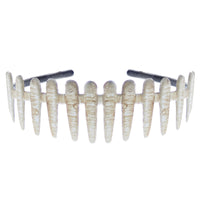 25mm Brown Shades Bone Plastic Aliceband
