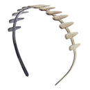 25mm Brown Shades Bone Plastic Aliceband