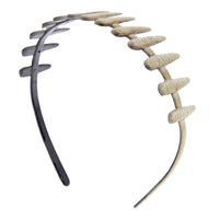 25mm Brown Shades Bone Plastic Aliceband