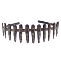 25mm Brown Shades Bone Plastic Aliceband