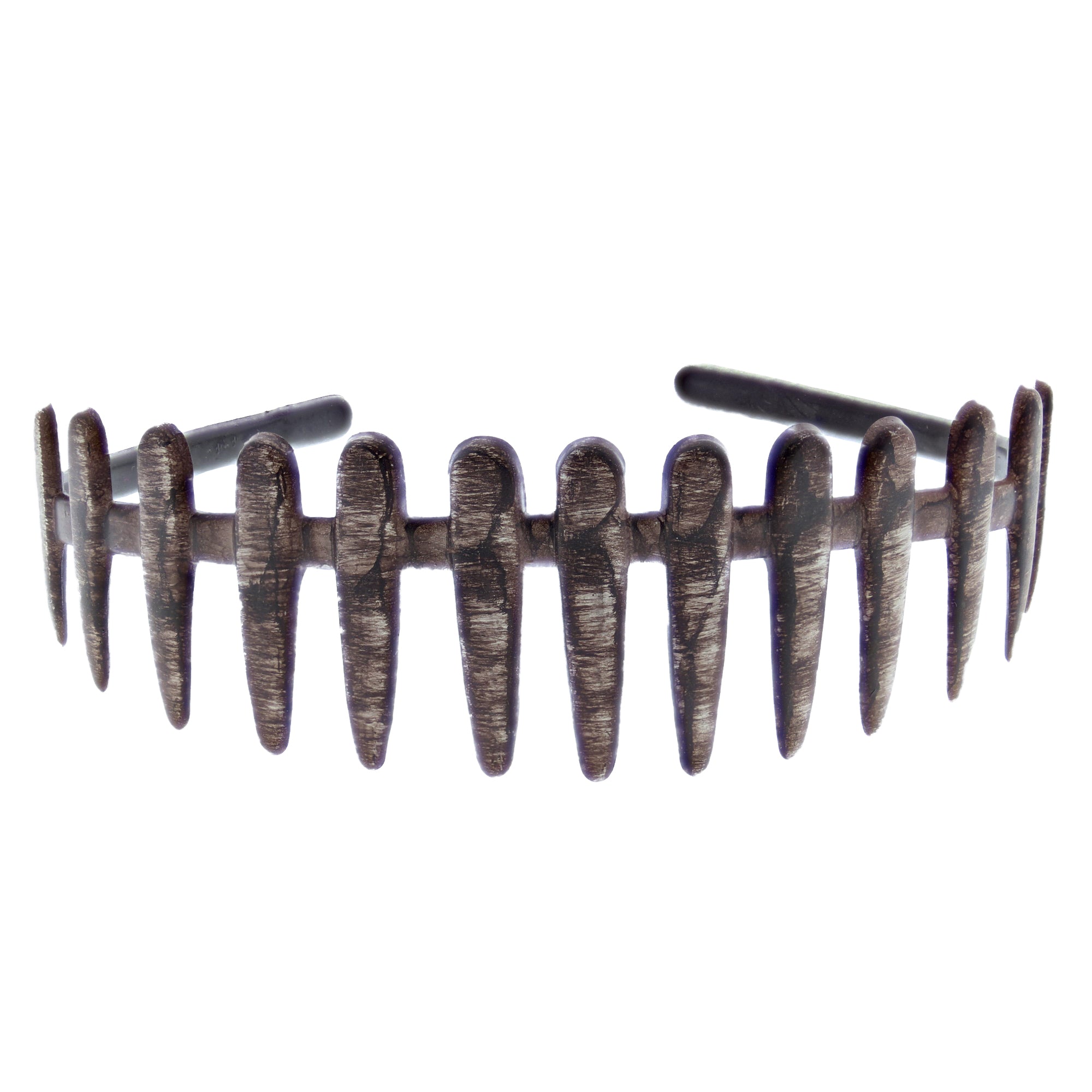 25mm Brown Shades Bone Plastic Aliceband