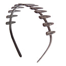 25mm Brown Shades Bone Plastic Aliceband