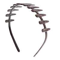 25mm Brown Shades Bone Plastic Aliceband