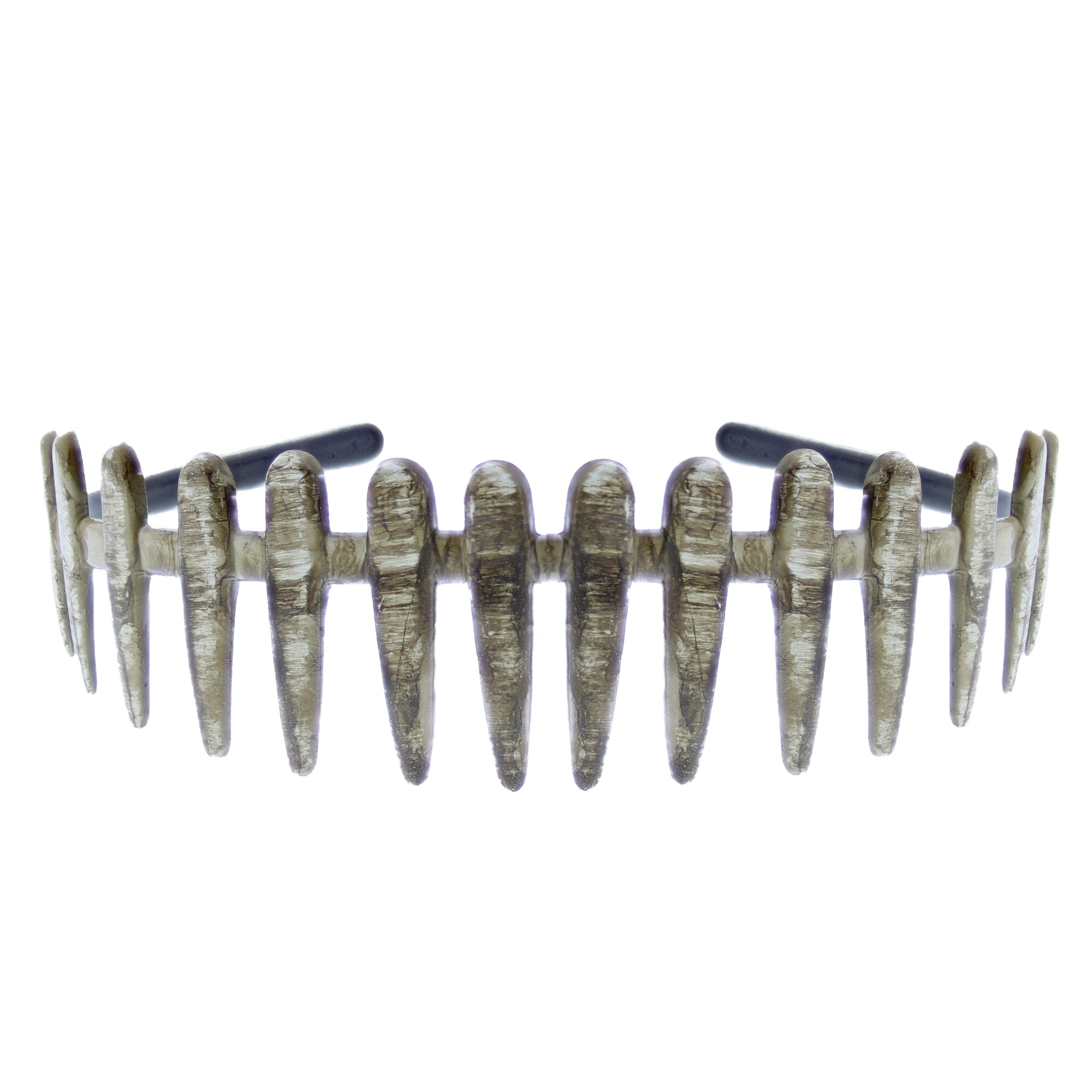 25mm Brown Shades Bone Plastic Aliceband