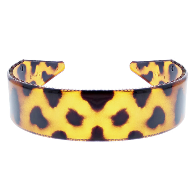 35mm Leopard Print Plastic Alicebands