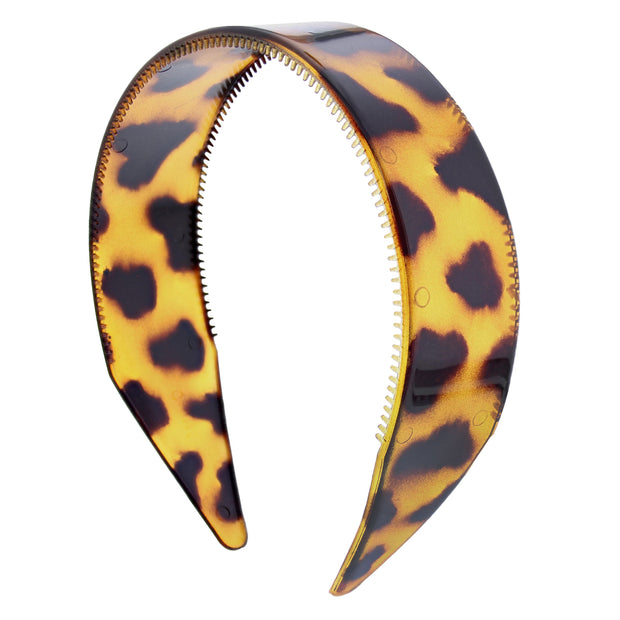 35mm Leopard Print Plastic Alicebands