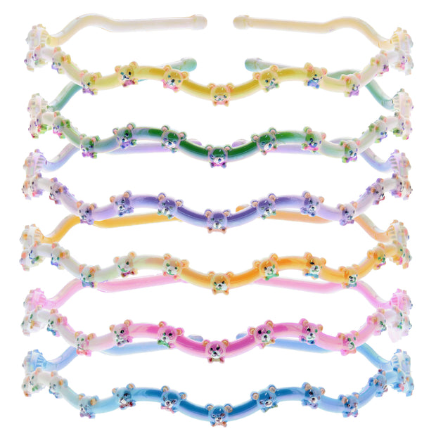 5mm Wavy Teddy Bear Alicebands