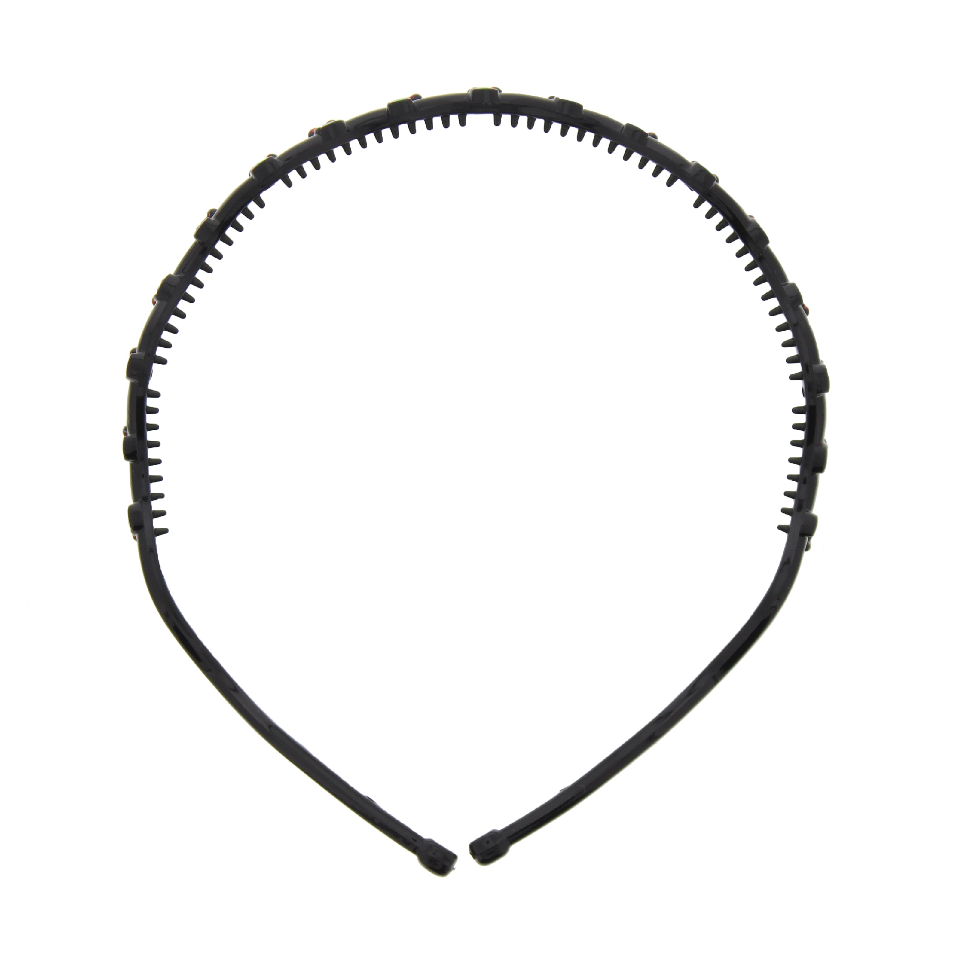 Black Wavy Aliceband with Cherries