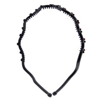 Black Wavy Aliceband with Cherries