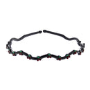 Black Wavy Aliceband with Cherries