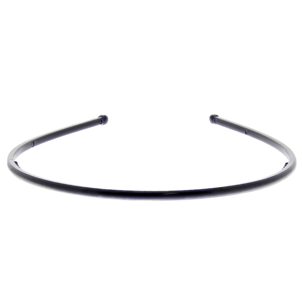 5mm Plain Black Plastic Alicebands