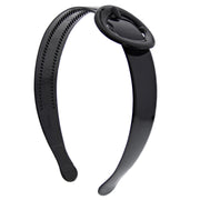 25mm Black PVC Buckle Aliceband