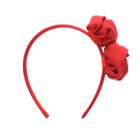 Satin Aliceband with Satin Twin Roses