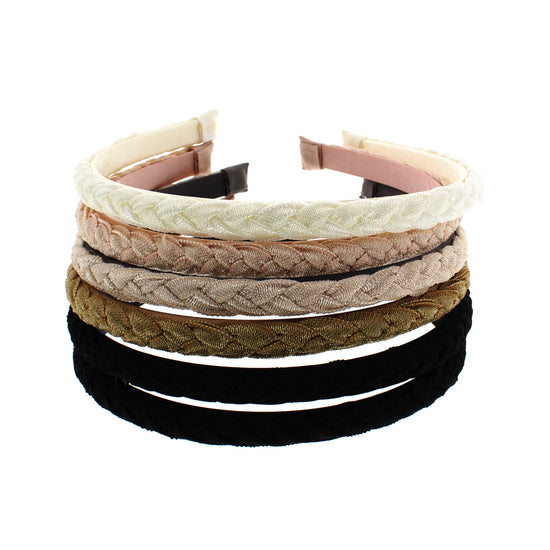 Assorted Colour Interweaved Alicebands