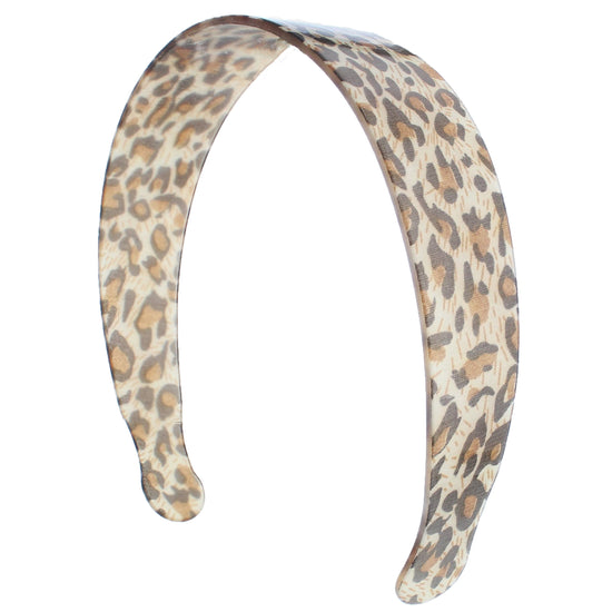 3.5cm Leopard Print Plastic Aliceband