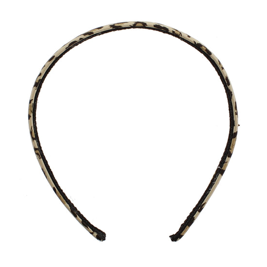1 Inch Leopard Print Satin Aliceband