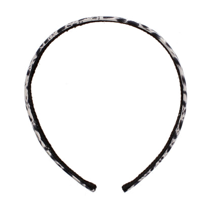 1 Inch Leopard Print Satin Aliceband