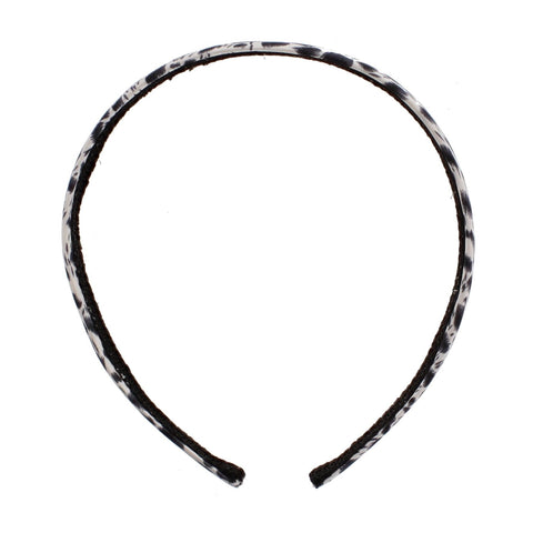 1 Inch Leopard Print Satin Aliceband