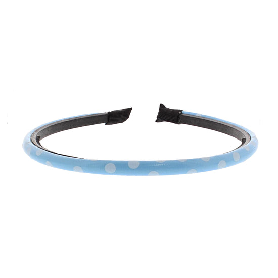 Baby Blue Polka Dot PVC Aliceband