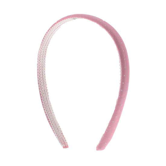 Baby Pink Polka Dot Aliceband