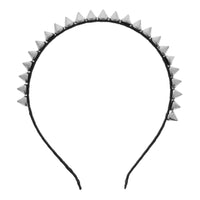 Black Thin Aliceband with Spikes