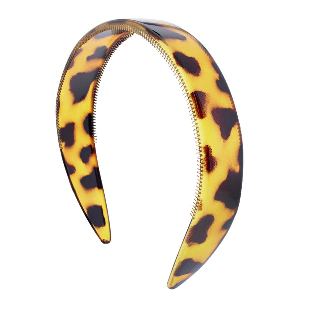 25mm Leopard Print Plastic Alicebands