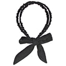 15mm Satin Frilly Double Aliceband with Bow