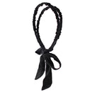 15mm Satin Frilly Double Aliceband with Bow