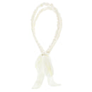 15mm Satin Frilly Double Aliceband with Bow